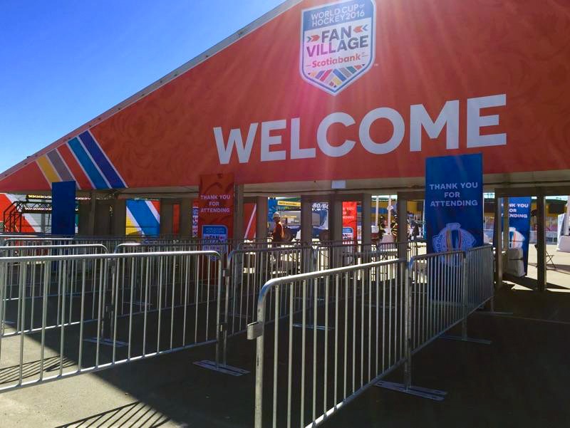 Modu-Loc's silver crowd barricade is used to create queues at an event